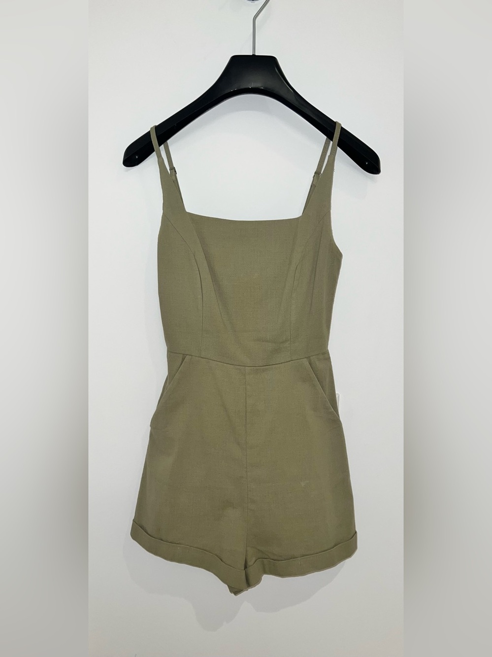 Princess Polly Olive Green Romper